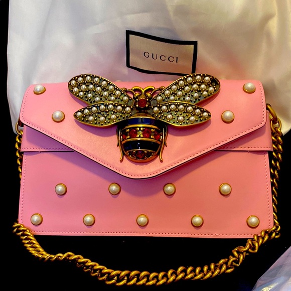 Gucci Queen Margaret Bag.  With Chain and Guitar Strap - Picture 1 of 7